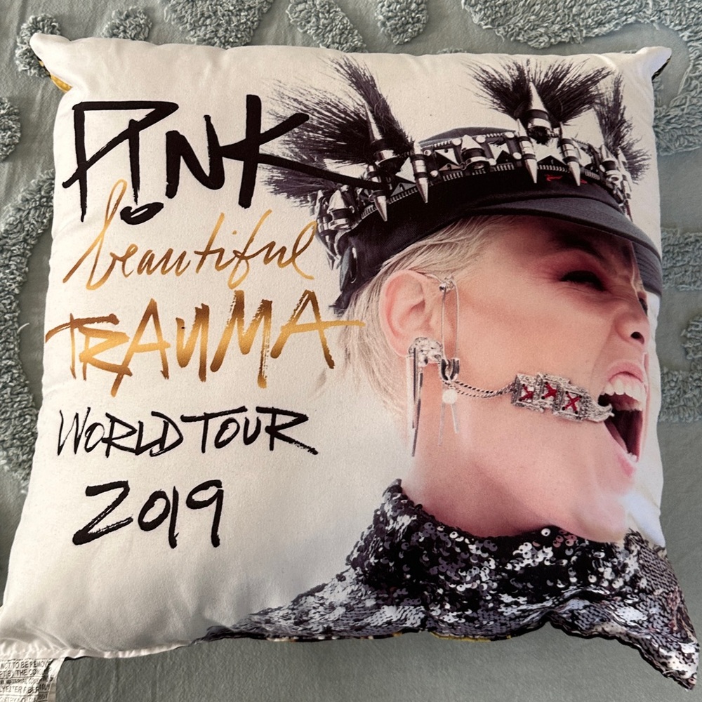 Pink Beautiful Trauma World Tour 2019 Cushion